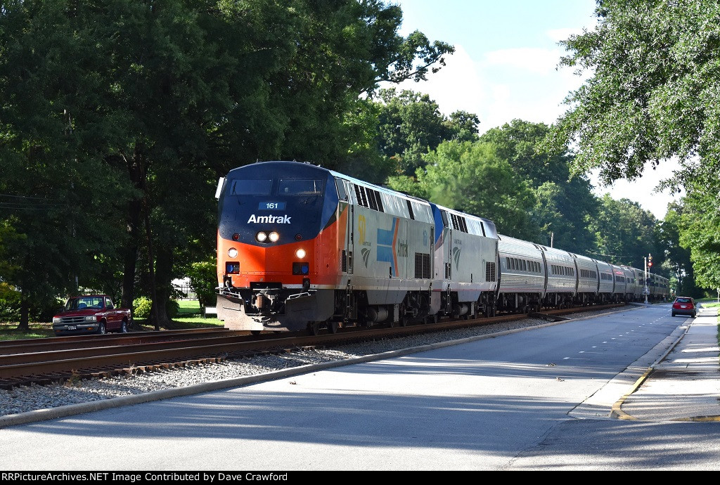 Anniversary Loco 161 leads the Silver Star Through Ashland